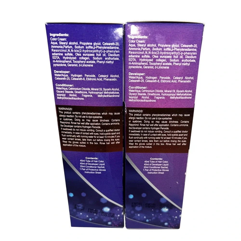 Universal Hair Color Dark Brown Permanent Hair Color 2 Boxes‎